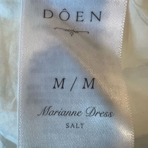DÔEN Marianne Shirred Organic Cotton-Poplin Midi Dress. Size M. NWOT - Picture 8 of 9